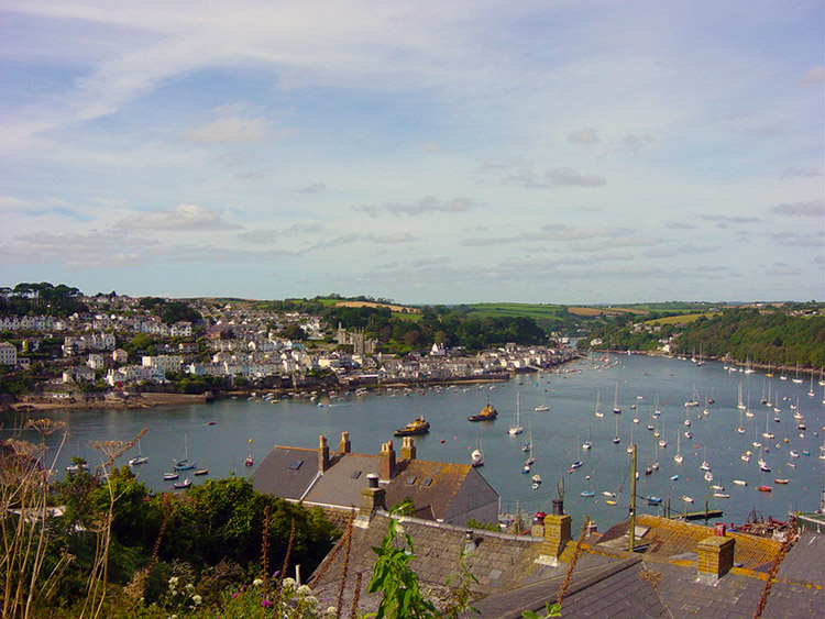View from Polruan to Fowey