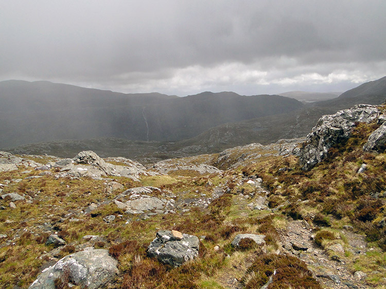 Rough terrain on the way to Eas a Chaul Aluinn