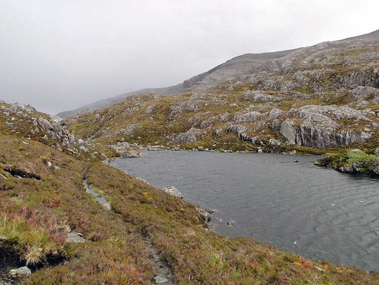 One of many lochans on the high ground