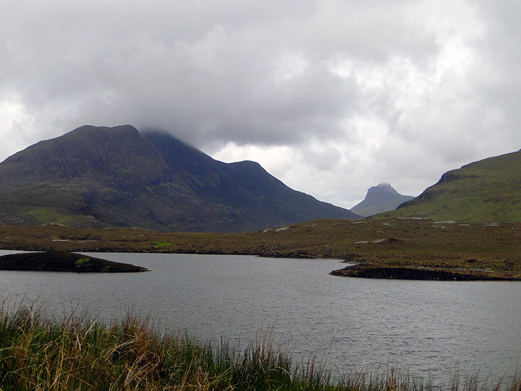 Lochan an Ais with Cul Beag and Stac Pollaidh beyond