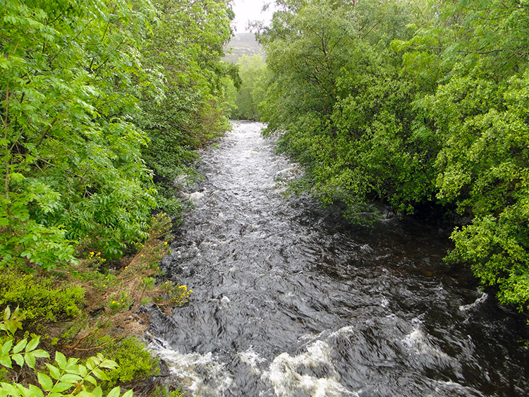 Ullapool river on its journey into Loch Broom