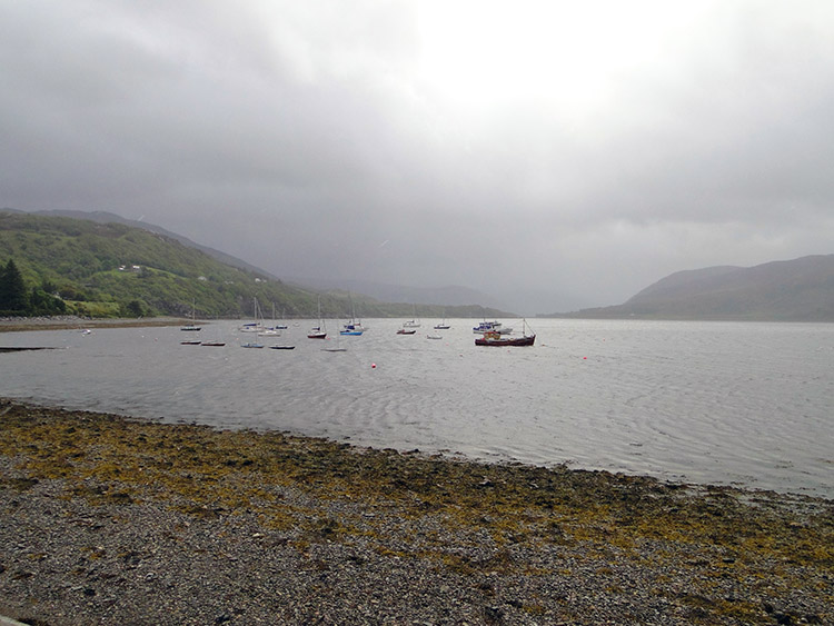 Loch Broom on a gloomy Sunday morning