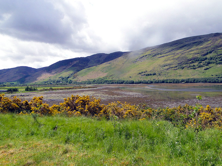 The tide was out at the south end of Loch Broom