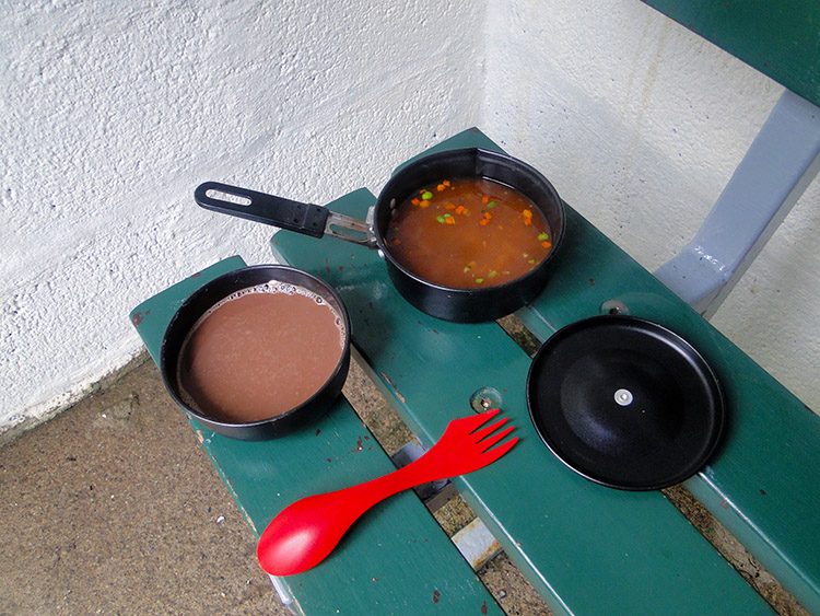 Backpackers lunch