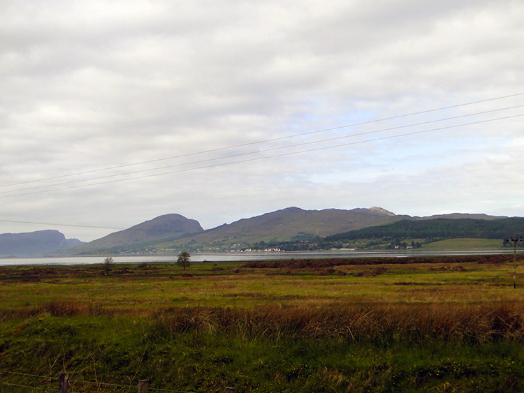 Loch Carron and surrounding mountains