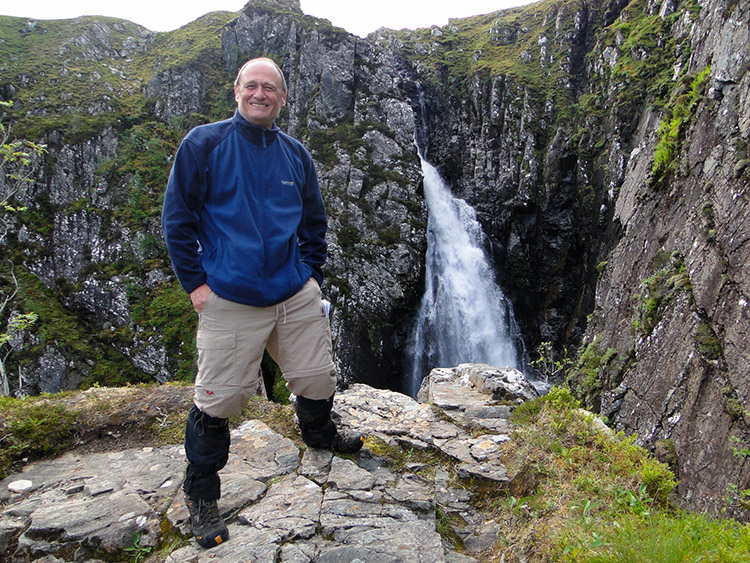 Very proud and very happy at the Falls of Glomach