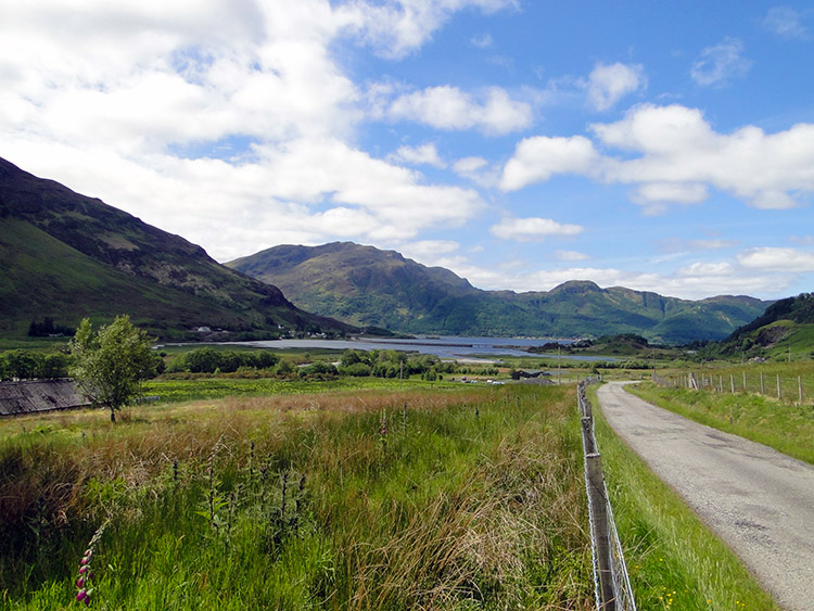 The view to Loch Duich from Strath Croe