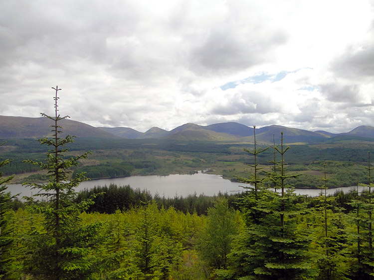 View over Loch Garry to Lochaber