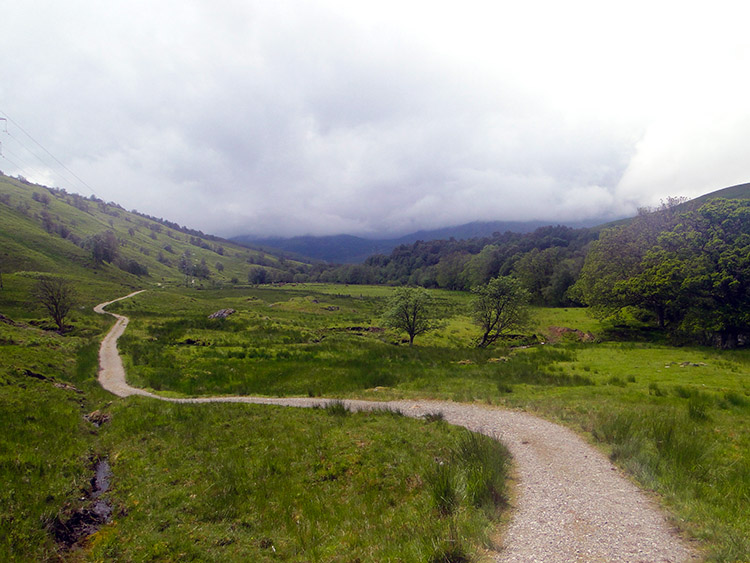 The long track through Glen Falloch