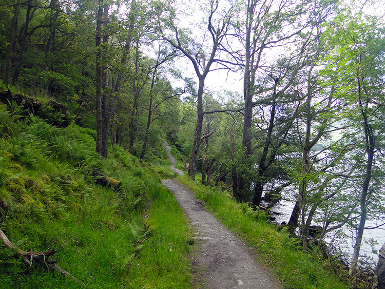 Following the path near Craig Royston