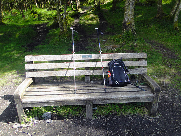 Tom Wheldon's seat of rest at Rubha Curraichd