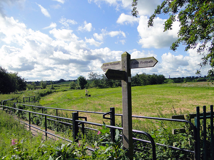 Cumbria Way signpost