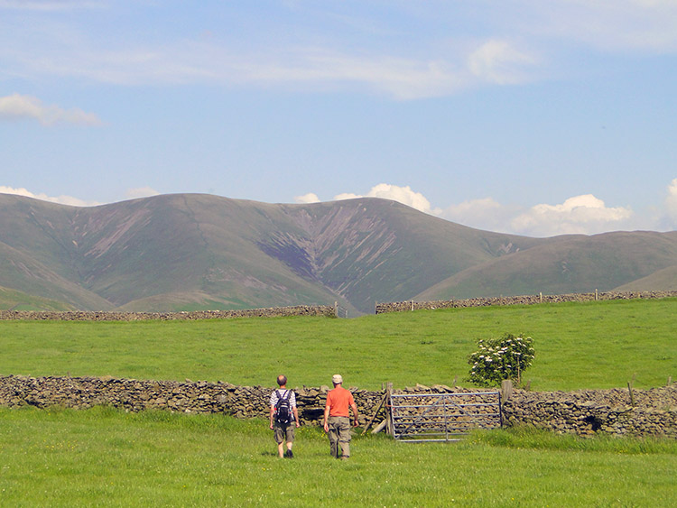 Dave and Steve view the Howgill Fells