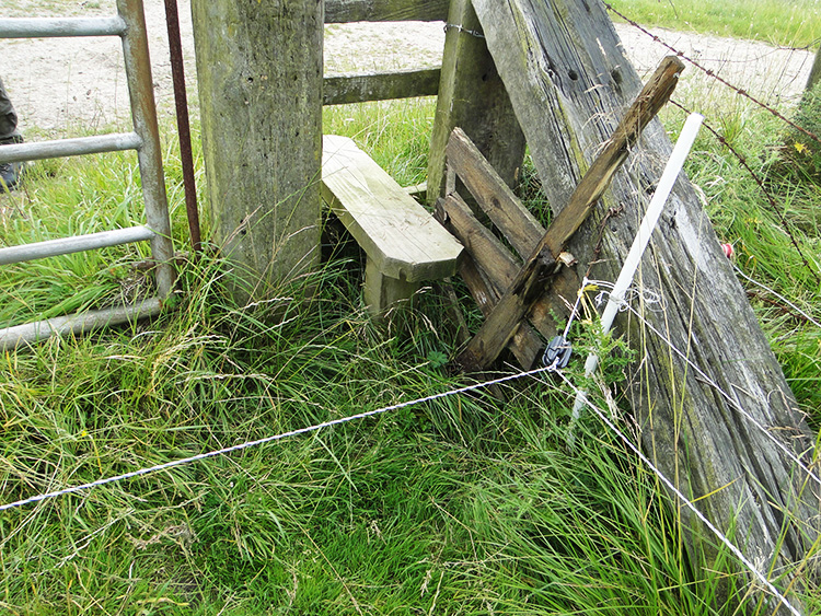 Clear electric hazard to access stile