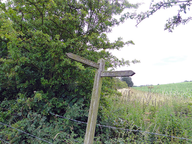 Staffordshire Way sign to nowhere