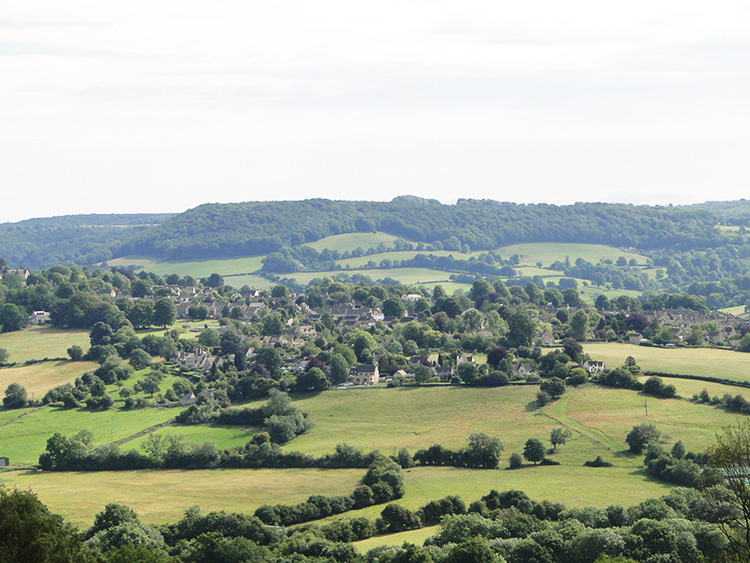 View to Painswick from Rudge Hill