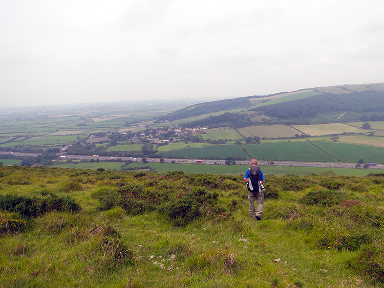 View to the M5 from Crook Peak