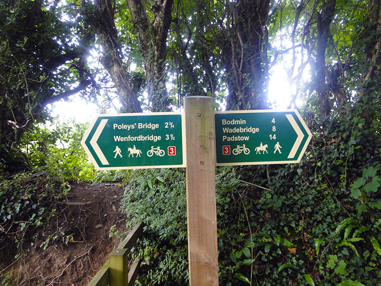 Camel Trail signpost