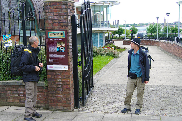 Steve and Dave outside Segedunum Fort