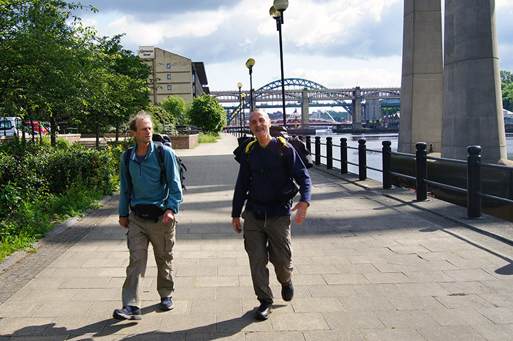 Steve and Dave make their way from the city