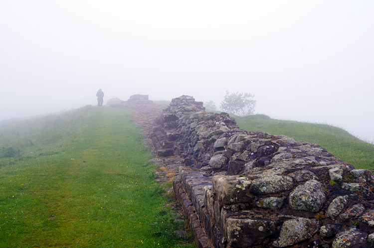 Hadrian's Wall at Sewingshields Crags
