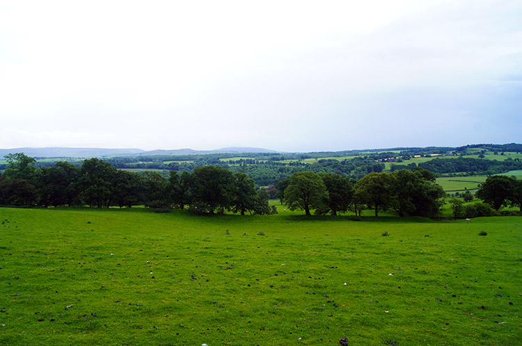 Looking west over lush countryside near Haytongate