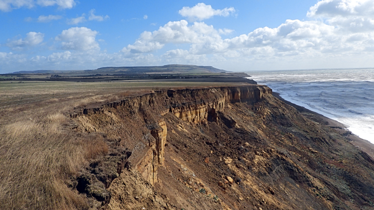 Coastal erosion at the Undercliff