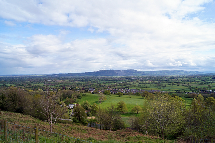 View to Llanymynech and Breidden Hill