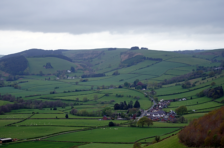 View from Furrow Hill to the Lugg Valley