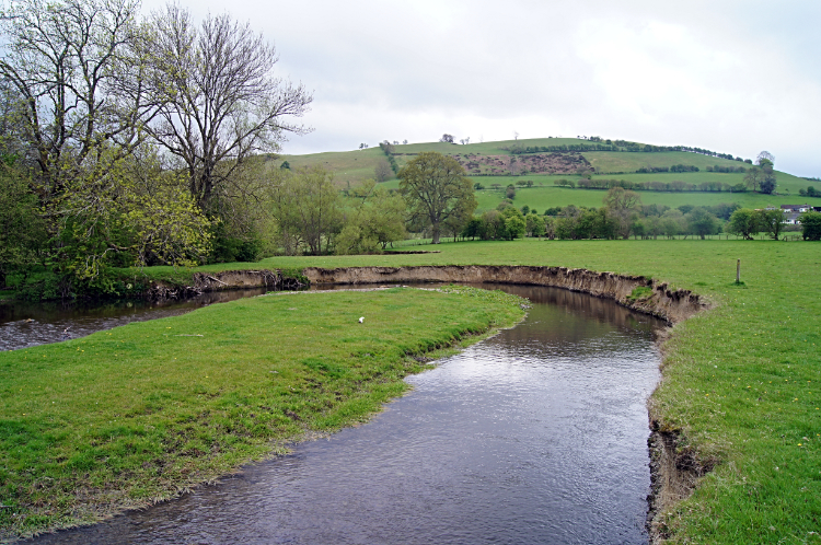 Ox-Bow forming in the River Lugg<