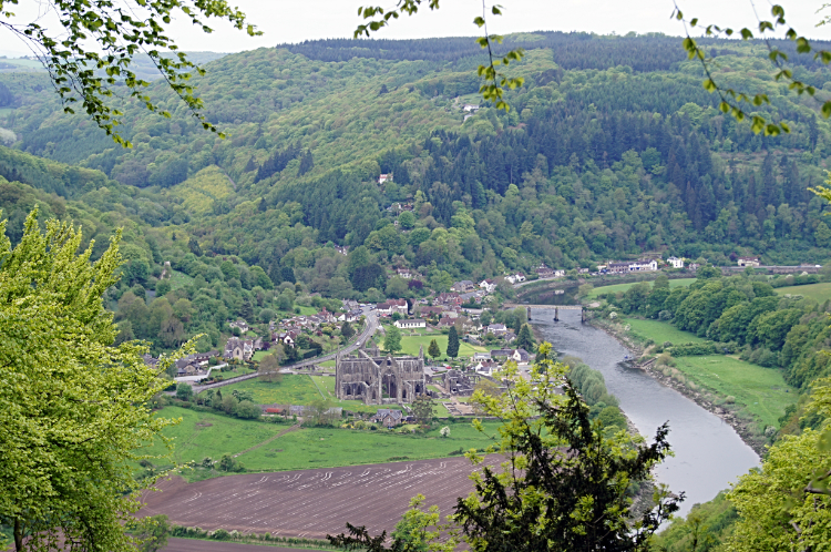 View to Tintern Abbey from Devil's Pulpit