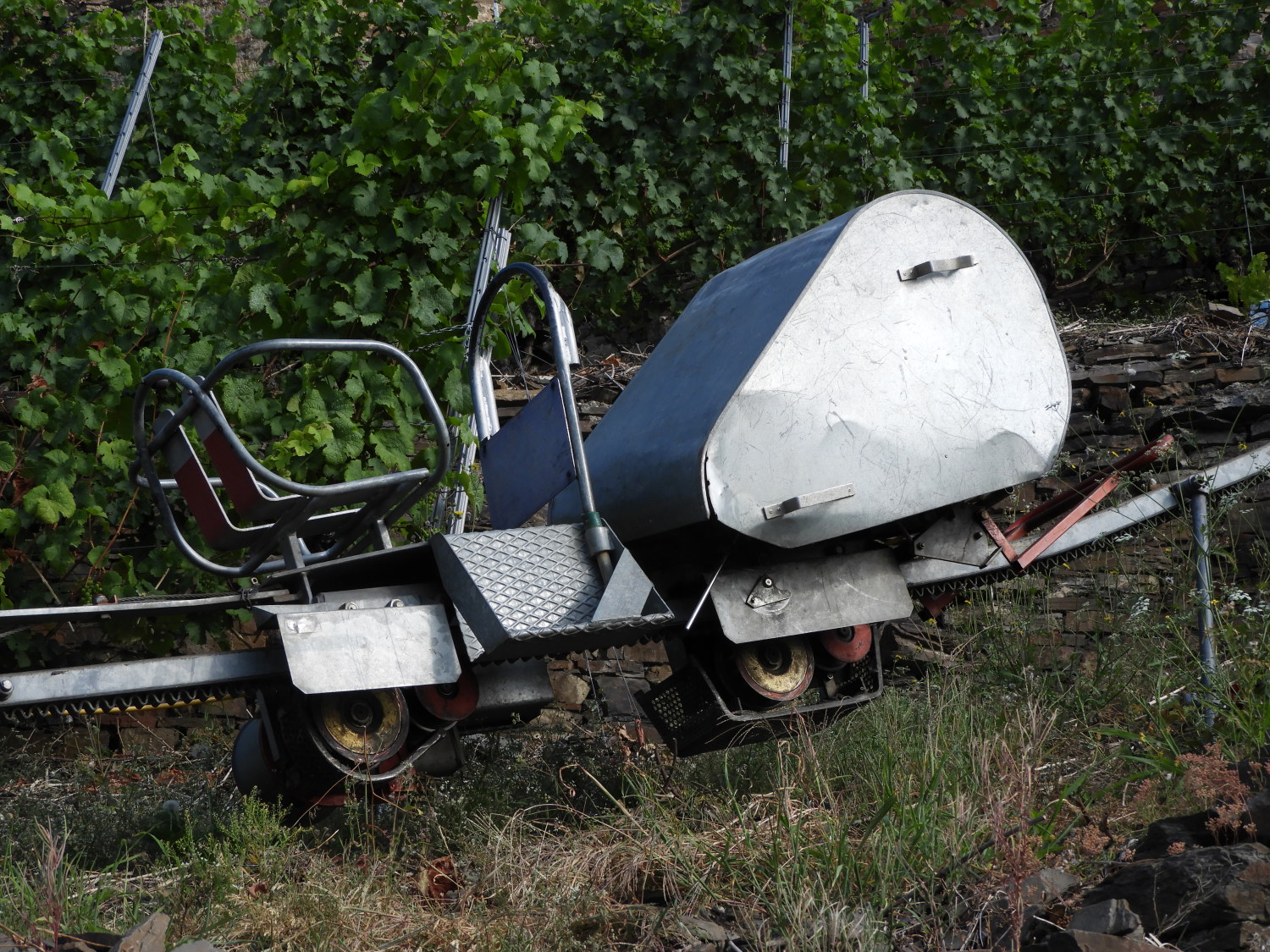 A grape workers machine