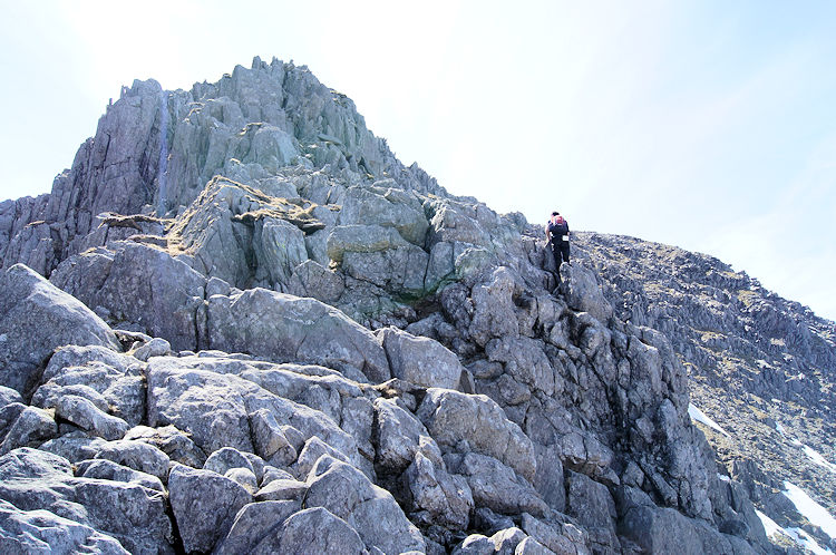 After the gully it is a lovely climb up Glyder Fach