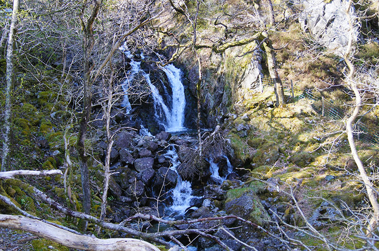 The waterfall at Dol-y-cae