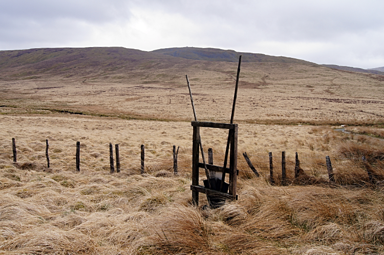Fire beating equipment on the moor