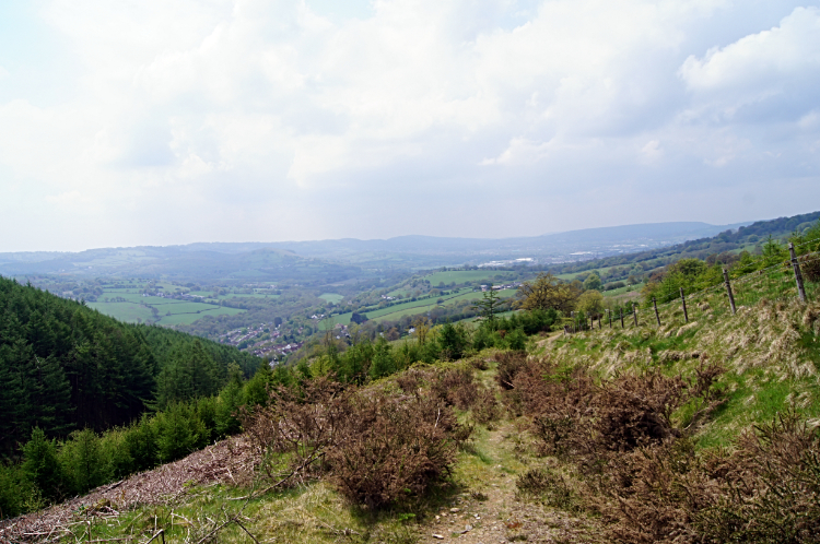 View to Rhymney Valley from Mynydd Machen