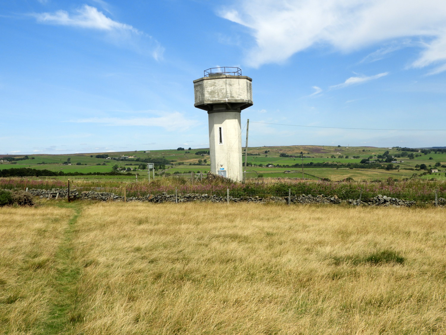 Nearing Padside water tower