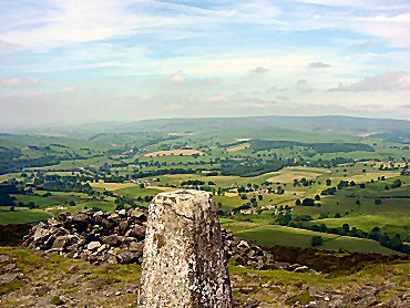 The view to Wharfedale from Beamsley Beacon