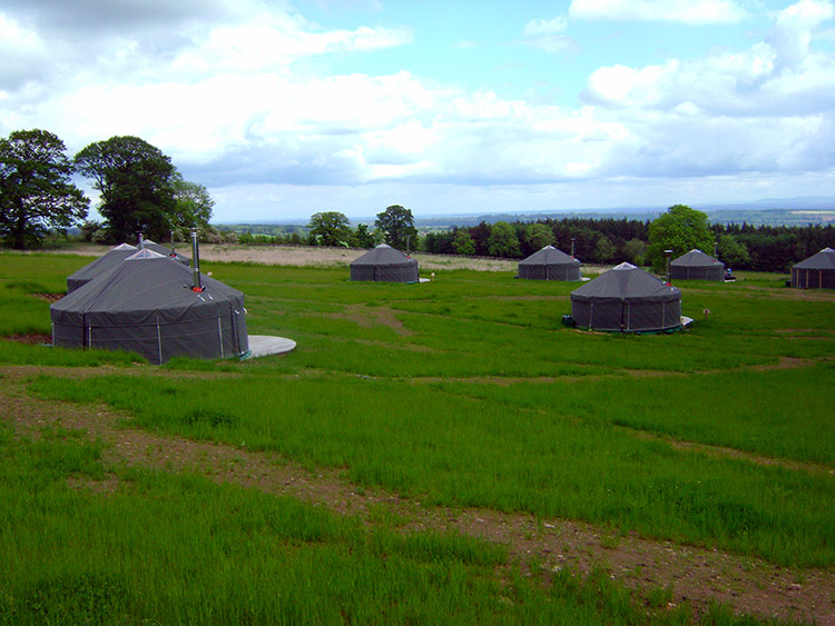 Yurts offer simple living at High Knowle