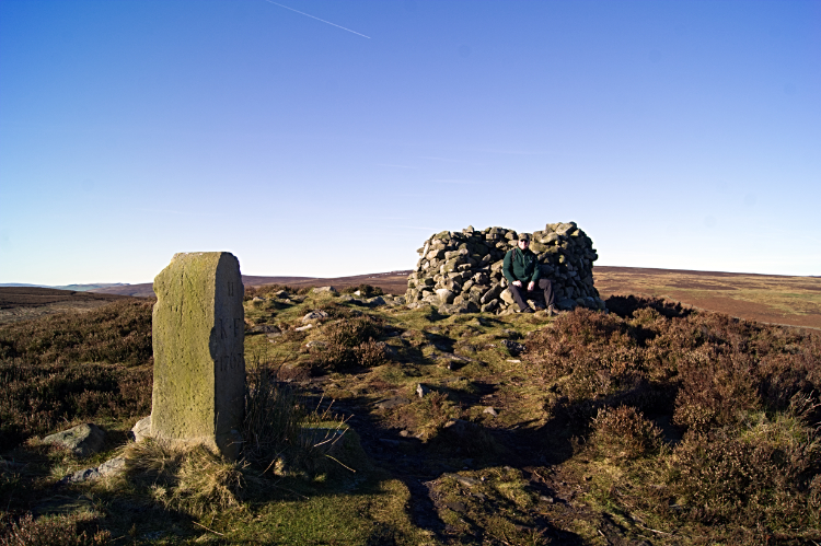 Cairn standing on Lippersley Pike