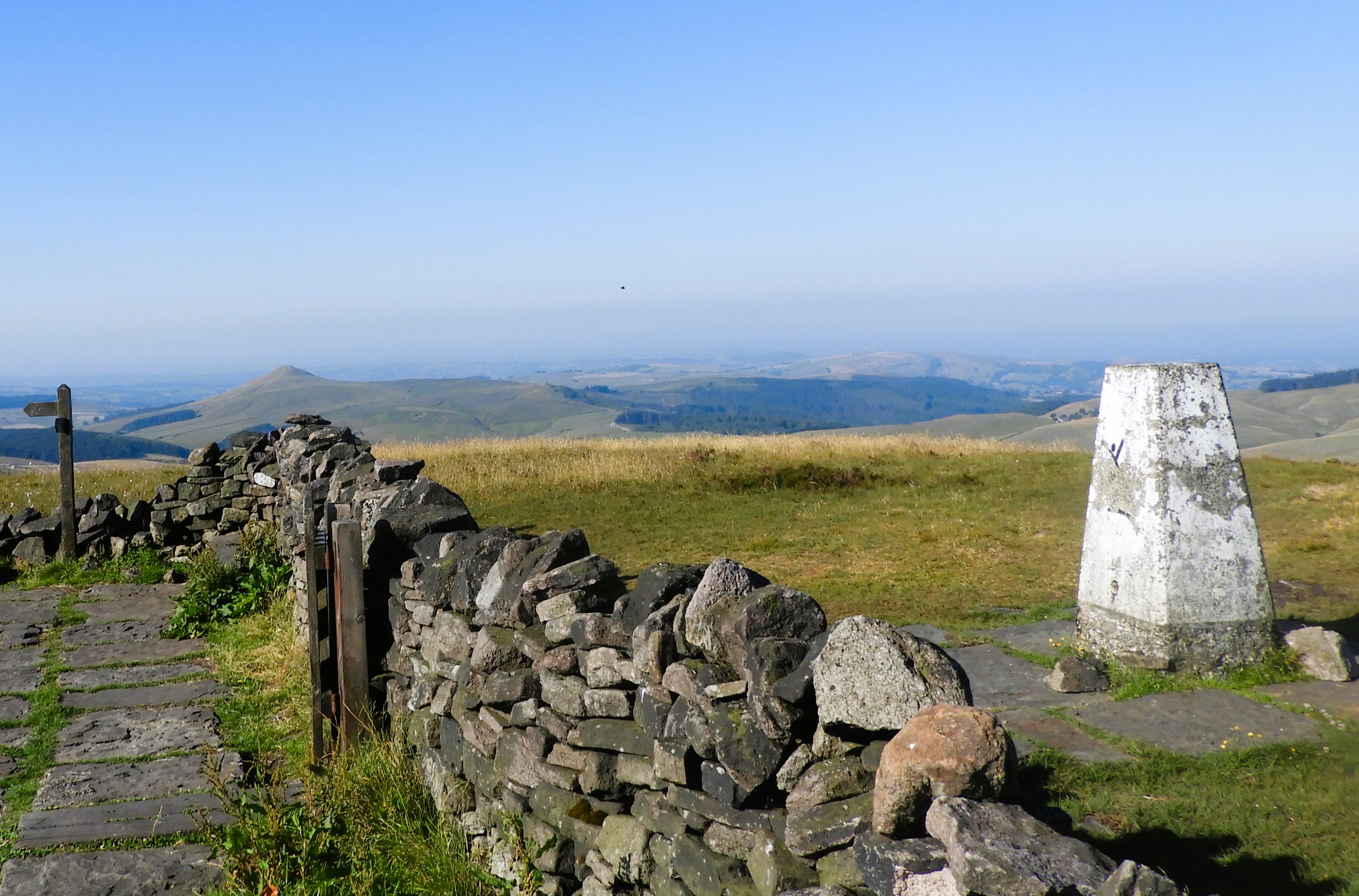 Trig Pillar on the summit of Black Hill