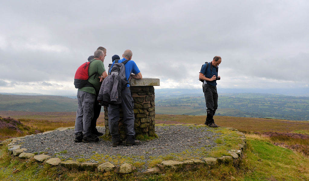 Surveying the scene from the county top of Shropshire