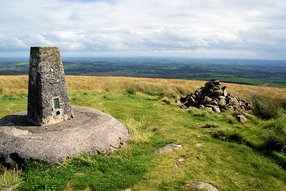 Looking south east to Carmarthen Bay from Foel Cwmcerwyn