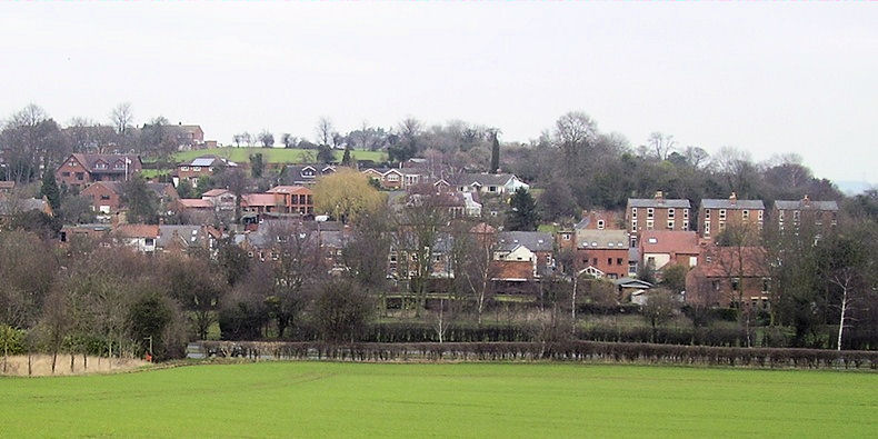 View over Lowdham from Worlds End