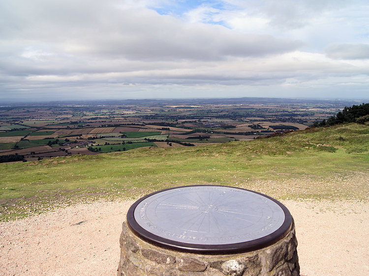 The view north from the summit of the Wrekin