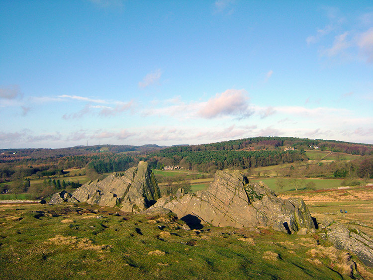 The view from Old John Tower towards Beacon Hill