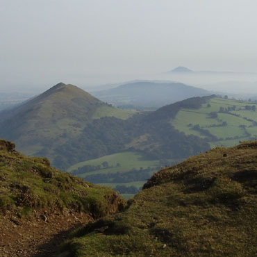 The Lawley and The Wrekin from Caer Carodoc fort