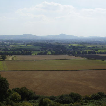 The Lawley and Caer Carodoc from Lyth Hill