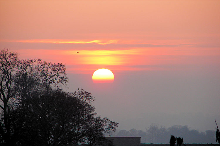Penultimate Sunset of 2008 near Dufton
