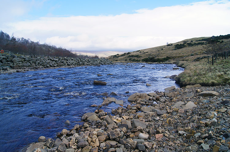 The River Tees flows toward High Force
